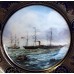 SPODE CUNARD LINE SHIP SERIES – THE AGE OF ROMANCE LIMITED EDITION PLATE – EUROPA & NIAGARA 140/2000